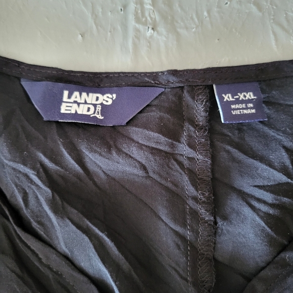 Lands' End Black V-Neck Beach Cover Up, Size XL To XXL - Picture 5 of 5